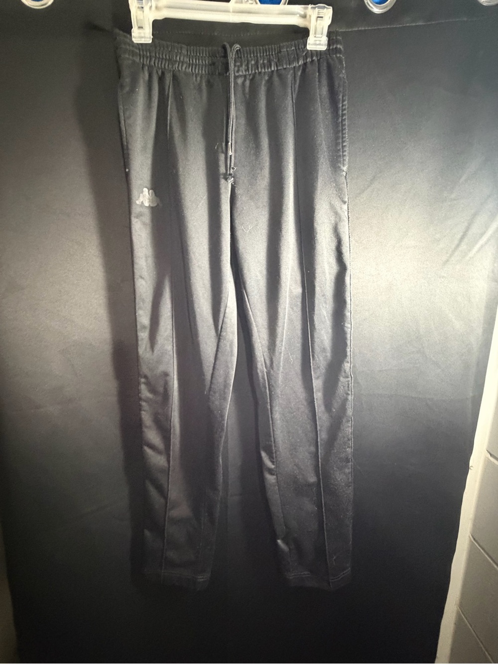 Kappa Black Men's Jogger Track Pants with Drawstring